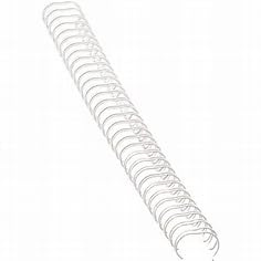 Fellowes® Binderücken, 8mm, Draht, 34 Ringe - 3:1-Teilung, A4, für: 36-60 Blatt, weiß (100 Stück), Sie erhalten 1 Packung á 100 Stück