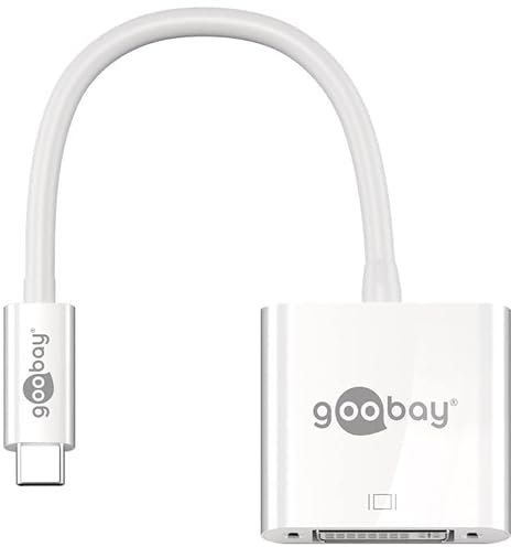 goobay USB-C-Adapter DVI, weiß