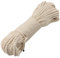 CHEUKYIU Baumwollkordel, Kordel 8mm- 30m Dicke Schnur Beige Weiches Baumwollseil Makramee Seil Geflochtenes Seil Baumwollseil für DIY Geschenke, Dekoration, Gartenarbeit, Verpackung