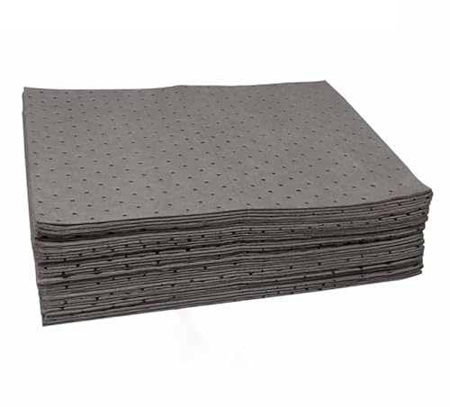 DEWUFAFA Grå Oljeabsorberande Dynor Rulle Polypropylen Absorberande Mattor För Absorbering Av Oljor Kylvätskor Lösningsmedel Ochvatten(Size:100-sheet,Color:4mm)