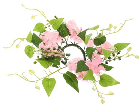 Cabilock Künstlicher Blumenkranz Für Kerzen Dekorativer Tischkranz Für Hochzeiten Geburtstagsfeiern Und Romantische Anlässe Pflegeleicht Langlebig Und Farbenfroh