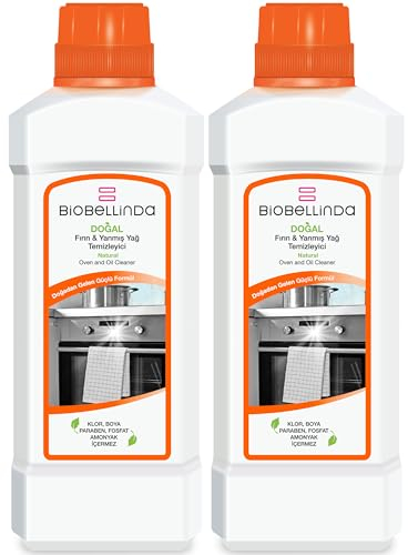 Biobellinda Lot de 2 nettoyants naturels pour four et taches de graisse brûlées (750 ml)