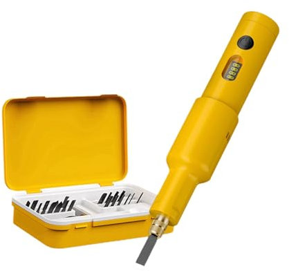 predolo Set di scalpelli elettrici Set di utensili elettrici Set portatile Palmare 20 da intaglio Accessorio per radice di intonaco di legno duro di