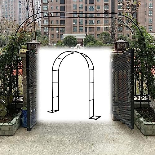 BGGNDZ Arche Jardin pour Rosiers Plantes Grimpantes, Metal Arceau à Rosiers, Arche de Rosiers Vigne Mariage, Pergola Tonnelle de Jardin, Intérieur Extérieur Décoration de Fête,350x220x40CM
