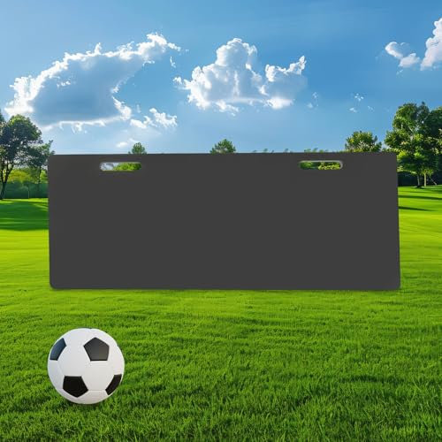 Apriltop Faltbare Fußball Rebounder Board, 100 * 40 * 40cm Fußball Wand, 60°/90° Verstellbarem Winkel, für Ballstopptraining und Schießübungen, Schwarz