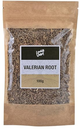 Lowhill Valley Valerian Root - Cut and Dried Valeriana Officinalis - Loose-Leaf Herbal Tea - for Relaxation & Restful Sleep - Calming Earthy Flavour - 100% Natural - 100g