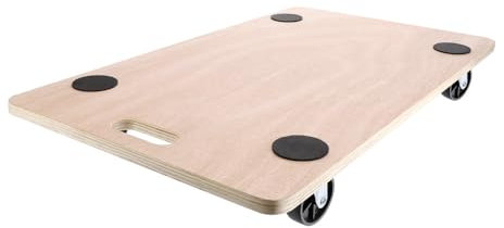 Plateau de transport à roulette 200 kg - Bois de peuplier 75x45cm