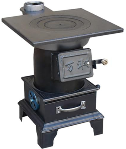 Forno a Legna da Esterno in Ferro, Stufa a Legna da Esterno per Cucinare, Stufa a Legna Economica Versatilità per Barbecue All'aperto, Riscaldamento da Cucina(S)