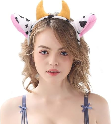 LUYANFX Plüsch Tier Ohren Stirnband Tier Haarreif mit Ohren, Tierohren Kopfbedeckung Cartoon Tierohren Haarschmuck, Kopfschmuck, Niedliche Cosplay Kostüm Zubehör für Karneval, Fasching, Mottoparty