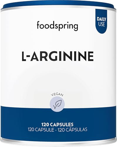 foodspring - L-arginina - Capsule 100% vegane - L-arginina di prima qualità fermentata - Prodotta in Germania