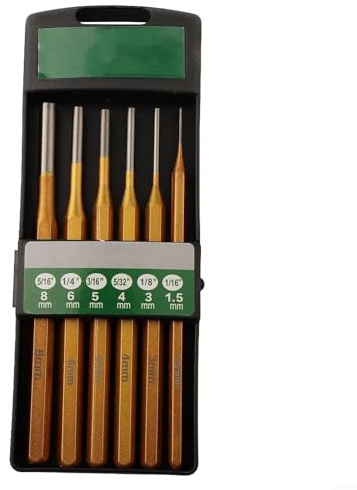 Ensemble complet de 6 burins pour matériaux durs comme la pierre et la brique