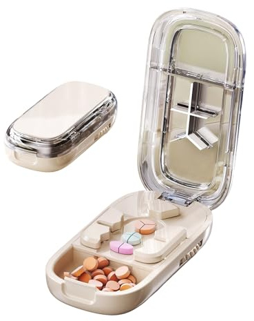 Cortador de píldoras Divisor,Cortador de Tabletas Fácil De Transportar | Accesorios Cuidado Personal Mayores Diario Apósito Deporte Fitness Viaje Farmacia