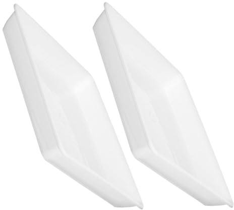 POPETPOP Sottovaso Quadrato in Plastica per Fioriere 30 Cm Set 2 Pezzi per Piante da Interno Ed Esterno, Base Ispessita Resistente alle Intemperie Raccolta Acqua per Balcone e Giardinaggio