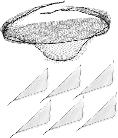 SHERCHPRY 7 Piezas Conjunto De Redecilla Triangular Cabello De Malla Para Mujeres Soporte Triangular Para Rizador De Cabello Uso Doméstico Salones