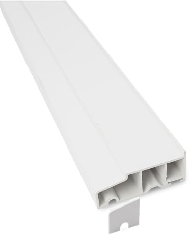 85mm Stub uPVC Window & Door Sill (with End Caps) - White/White, 1.35m
