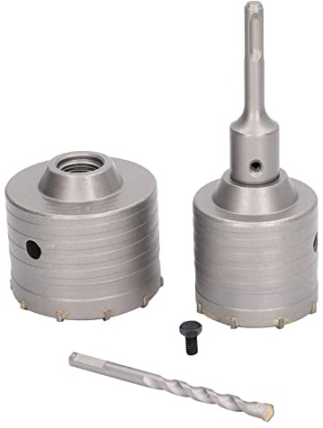ERYUE Beton-Lochsägen-Set, Langlebiges Wandbohrer-Set für Mauersteine, Ziegel, YG8-Legierung, 5-teilig, Geeignet für Klimaanlagen