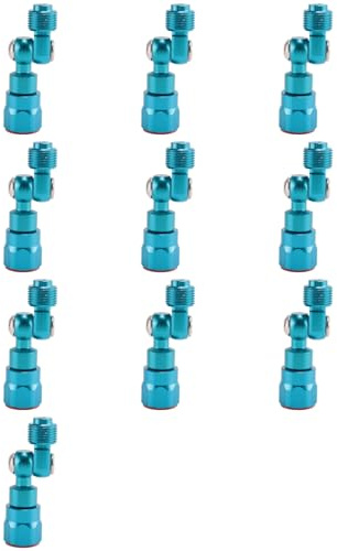 Tacdas 10 Uds 7/8 Pulgadas F-7/8 Pulgadas M Máquina de Pulverización Sin Aire Adaptador de Junta Giratoria Junta Giratoria Plateada para Pulverizador de Pintura /