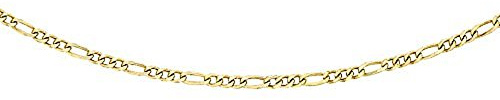 Carissima Gold Damen 9k (375) Gold Diamantschliff Figaro Halskette