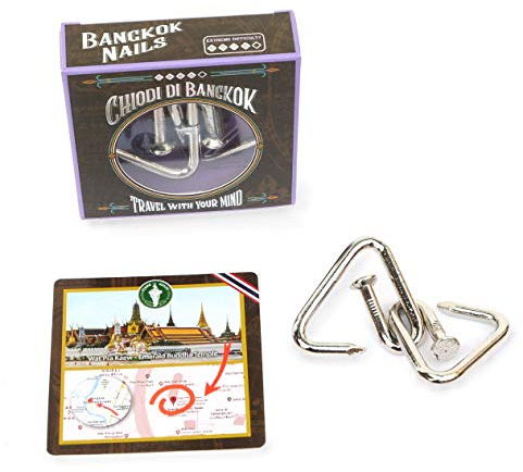 Logica Spiele Art. Bangkoker Nägel - Metallpuzzle - Schwierigkeit 4/6 Extrem - Reiseserie