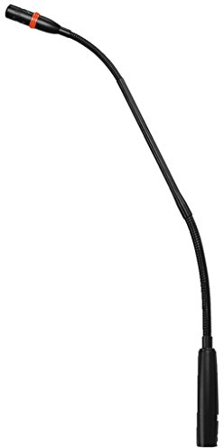JTS GM-5212L Elektret Schwanenhals-Mikrofon mit LED und Superniere-Charakteristik, Konferenz-Mikro für Durchsagen, Vorträge und andere Sprach-Übertragungen, in Schwarz