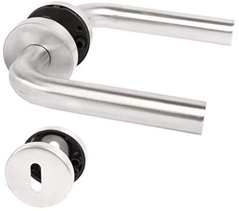 LIENBACHER Rosettengarnitur Typ Linus Buntbart Stift 8 mm, rostfreier Edelstahl, 534283