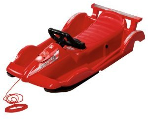 Alpen Race AlpenGaudi Schlitten Lenkbob Alpenrace 100 cm Rot Bob Wintergaudi