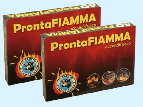 ACCENDIFUOCO A CUBETTI PRONTOFIAMMA 40 CUBI GR. 350.