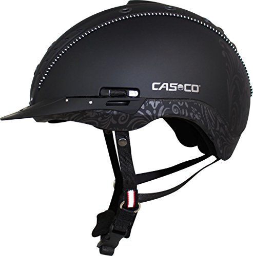 Casco MISTRALL 2 Reithelm schwarz/floral XS 50-54cm