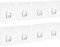 Blulu Transparent Wall Hooks Heavy Duty Sticky Hooks Nail Free Seamless for Kitchen Bathroom Door, 8 Pack PVC 100% Hook