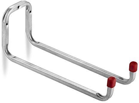 OrgaTech 4 x Doppelhaken 120 x 325 mm Gerätehalter | Montagehaken Allzweckhaken