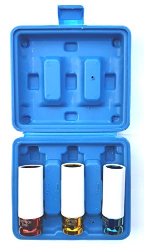 Schlagstecknüsse 3-TLG für Alufelgen 17/19/21mm Schlagschrauber Nüsse Felgennuss