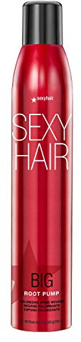 SexyHair Big Root Pump Volumizing Spray Mousse, 10 Oz | Volume with Medium Hold | Up to 72 Hour Humidity Resistance