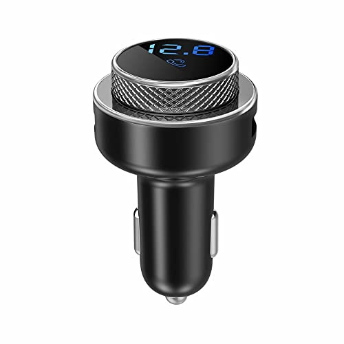 Manta - Auto Radio Transmitter FM - Bluetooth 5.0 - Auto Radio Adapter Freisprecheinrichtung - MicroSD - LED Anzeige - USB-Ladegerät über 12 V Zigarettenanzünder - Stream TFM101