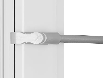 RENA Teleskopstange Klemmstange für Gardinen - 75-125 cm Gardinenstange - Ausziehbar ohne Bohren - Silber Flex