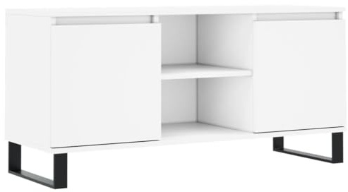 vidaXL TV-Schrank Weiß 104x35x50 cm Holzwerkstoff