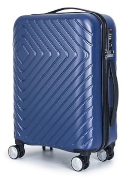 Cooleben NEWCOM Handgepäck Koffer aus umweltfreundlichem RPET-Material, Reisekoffer mit TSA-Schloss, Hartschalenkoffer, Trolley, Rollkoffer, 50L (Blau, 20 Zoll)