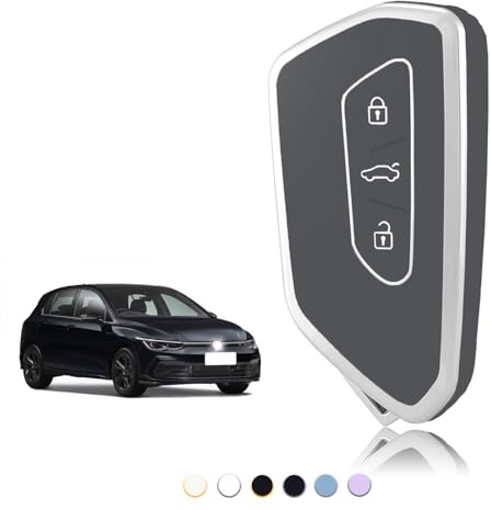 TOOMUME Schlüsselhülle TPU, Autoschlüssel Hülle Passt für Cupra Born Formentor für VW Volkswagen Golf 8 MK8 Seat Leon MK4 Ateca Skoda Octavia 8, Schlüsselcover Schutz Schlüssel Gehäuse - Smart Key