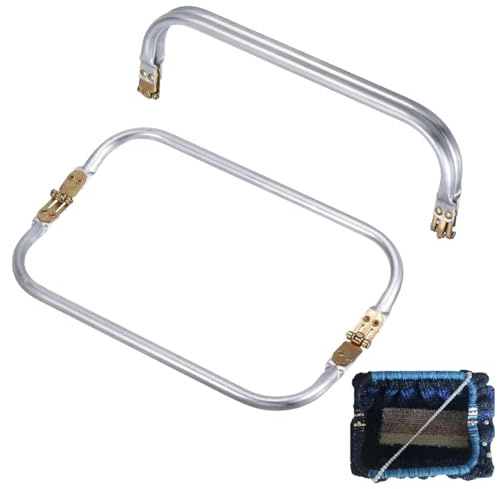 WeddHuis 2 pezzi Crafts Rectangular Pocket Clasp per DIY Crafts Dinner Bag Open, Bag Clasp, Bag Closure.