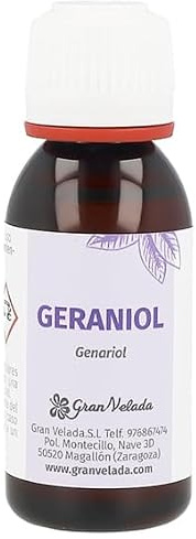Geraniol | Aromatizante natural con notas florales y cítricas | Ideal para cosmética y repelente de insectos|100 ml