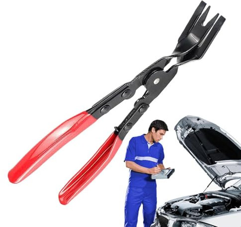 Vriusi Car Clip Remover Tool, Panel Removal Tool, Clip Removal Plier, Trim Fastener Tool, Headlight Clip Remover, Dash Panel Repair Tool, Audio Removal Tool, Multifunctional Trim Tool, Fastene