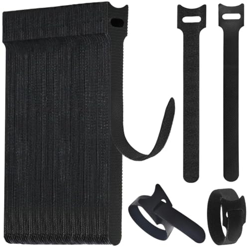 Cable management advantage set, 60 pieces cable holders and 5 pieces cable ties. ZWERKZEUG® cable holder cable clips self-adhesive with strong 3M adhesive, cable ties available in set