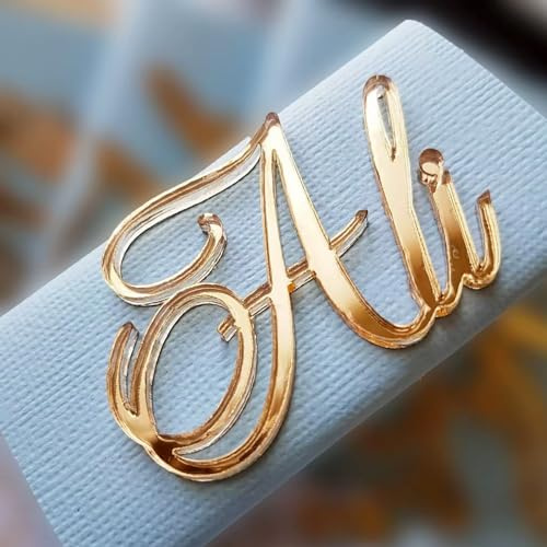 Personalisierte Gold/Silber Acryl Name Baby Name Tags Marke Hochzeit Tisch Dekoration Schokolade Taufe Box Decor(20cm)