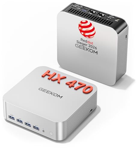 GEEKOM AI Mini PC A9 Max mit AMD Ryzen AI 9 HX 470, 32GB DDR5 2TB SSD