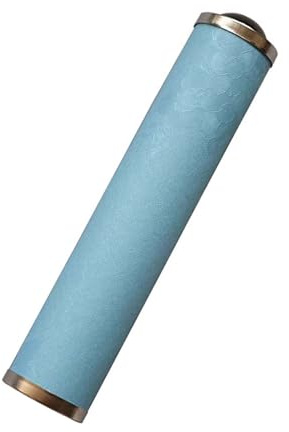 ZEALMAX Caleidoscopio in vetro con motivi realistici, giocattoli classici fatti a mano, per bambini e adulti, blu