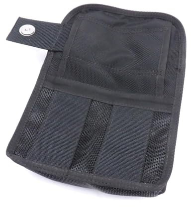 Violiica Sacca tecnica per immersioni subacquee con nylon 1680D, tasca regolabile sulla gamba per Equilibratore, si attacca alla cintura di peso della coscia, nero