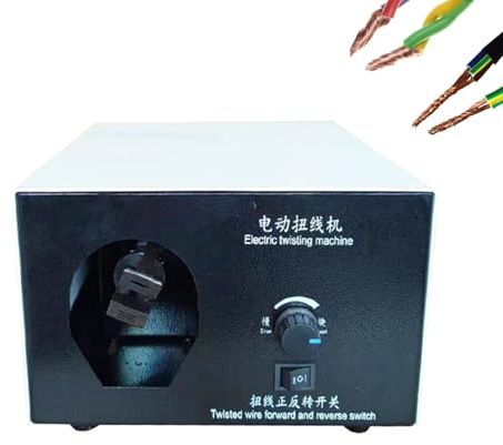 ERSINIAN Utensili per attorcigliare fili elettrici, macchina automatica per attorcigliare fili Con velocità regolabile, utensili per attorcigliare cavi elettrici in rame (A)