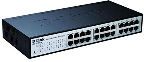 D-Link Switch Smart web manageable 24 ports ethernet 10/100mbps- Idéal pour entreprise administration et réseaux gérés (DES-1100-24)