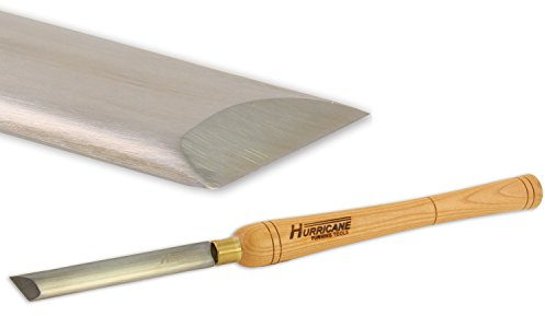 Hurricane Turning Tools, HTT-115, High Speed Steel, 3/4 Oval Skew Chisel for Woodturning