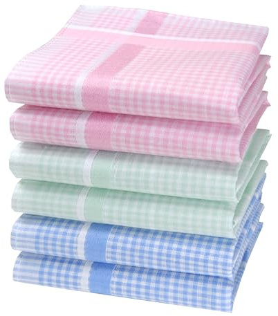 Fazzoletti di Stoffa da Donna Babeth 100% Cotone - 28 cm x 28 cm - (6)