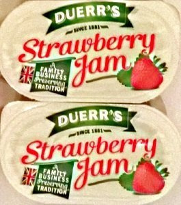 96 Duerr's Strawberry Jam Individual Portions